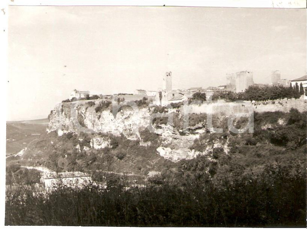 Fotografia d epoca originale 1958 TARQUINIA VT Panorama della città Fotografia 10x7 cm 1