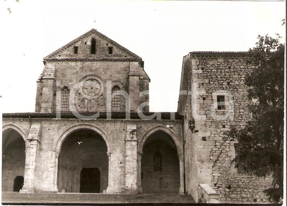 Fotografia d epoca originale 1958 VEROLI FR Abbazia di CASAMARI Fotografia 10x7 cm 1