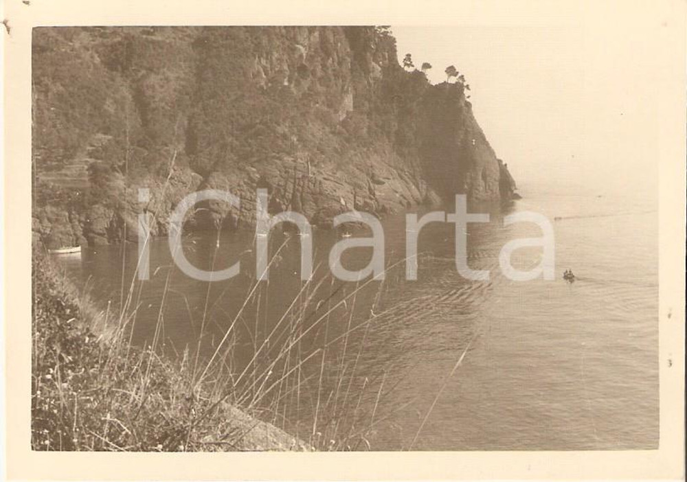 Fotografia d epoca originale 1957 PORTOFINO GE Panorama nei pressi dell Abbazia di SAN FRUTTUOSO Foto 10x7 1
