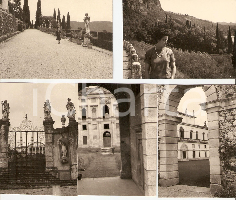 Fotografia d epoca originale 1961 VICENZA Gita alle VILLE PALLADIANE Lotto 5 foto 10x7 cm 1