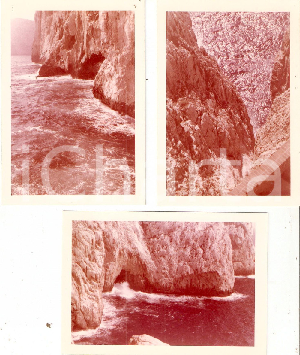 Fotografia d epoca originale 1962 ALGHERO SS Grotta di Nettuno a CAPO CACCIA Lotto 3 foto 9x13 cm 1