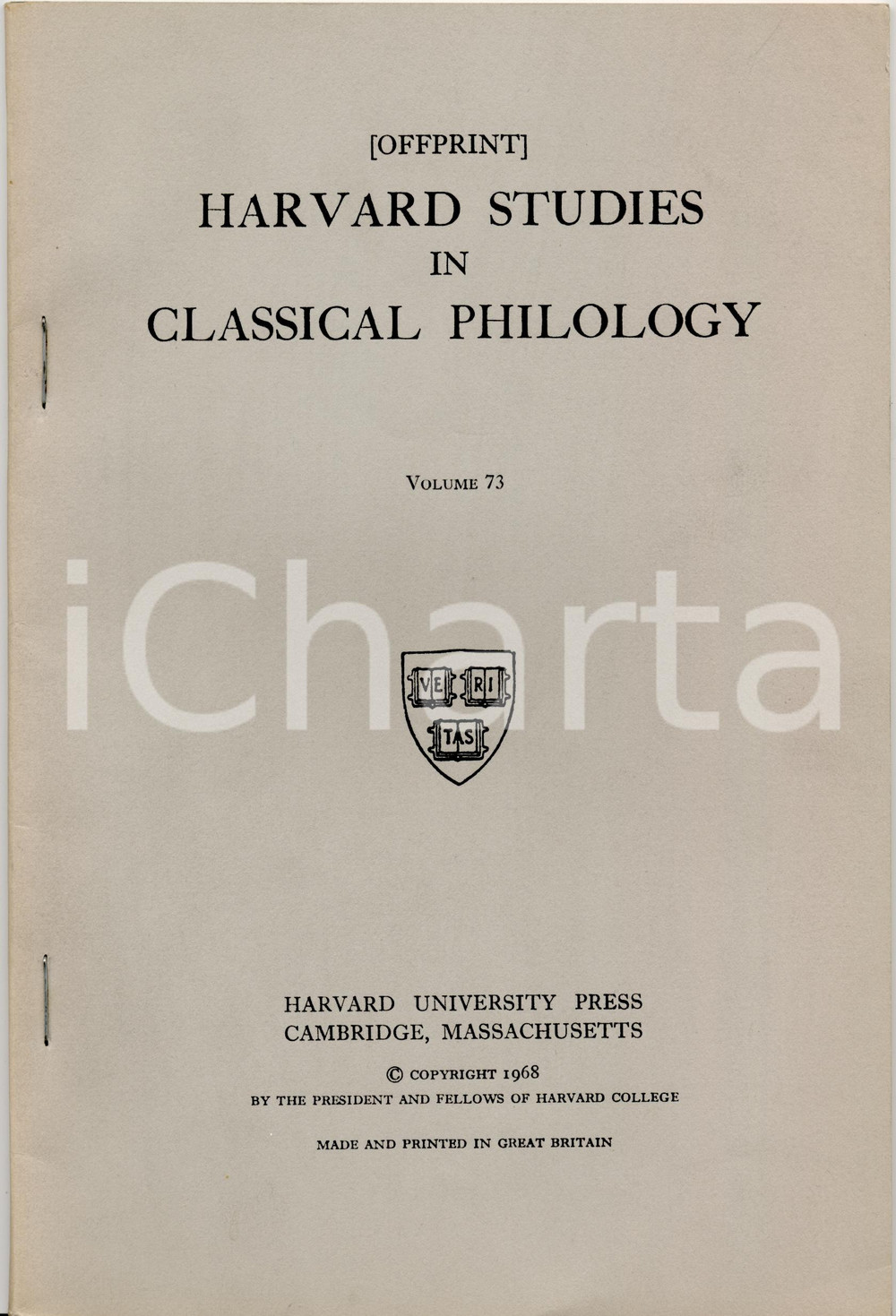 Libro, pubblicazione d epoca 1968 Alan CAMERON Theodosius the Great Regency STILICHO 1