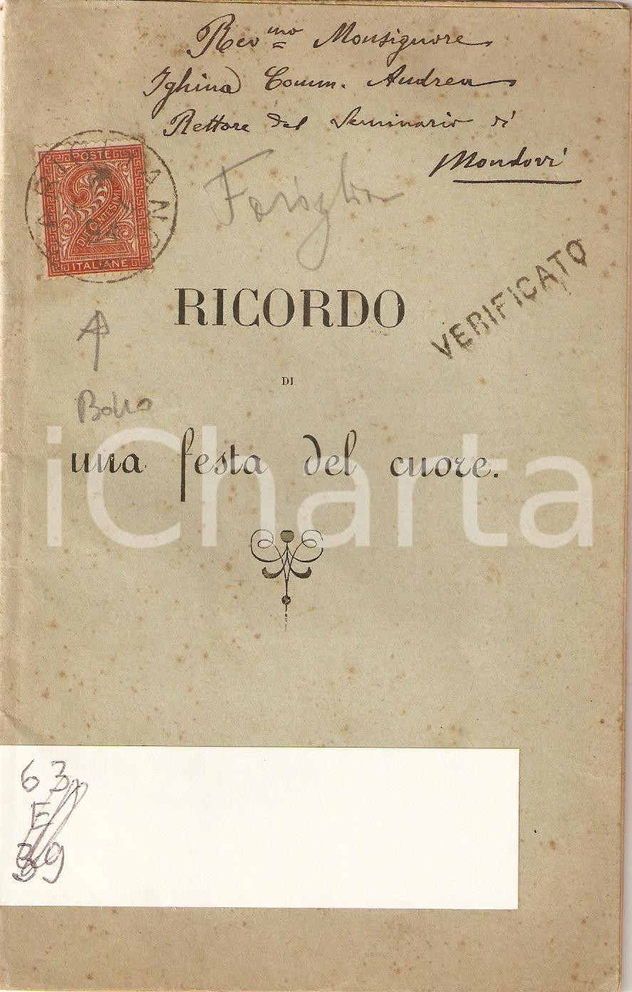 Oggetto da collezione cartaceo 1894 FARIGLIANO CN OCCELLI e MANFREDI salvano bambino 1