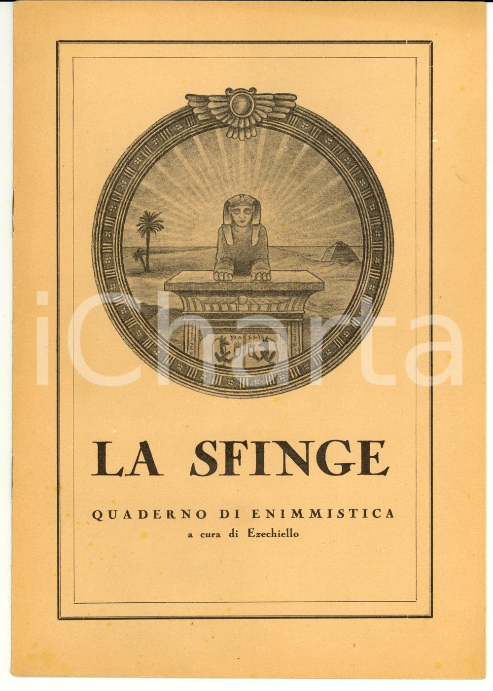 Giornale, rivista storica 1945 LA SFINGE Quaderno di enigmistica EZECHIELLO 1