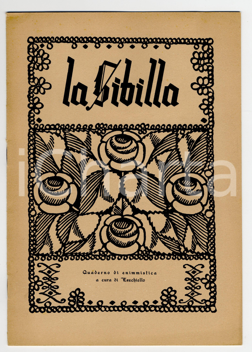 Giornale, rivista storica 1945 LA SIBILLA Quaderno di enigmistica EZECHIELLO 1