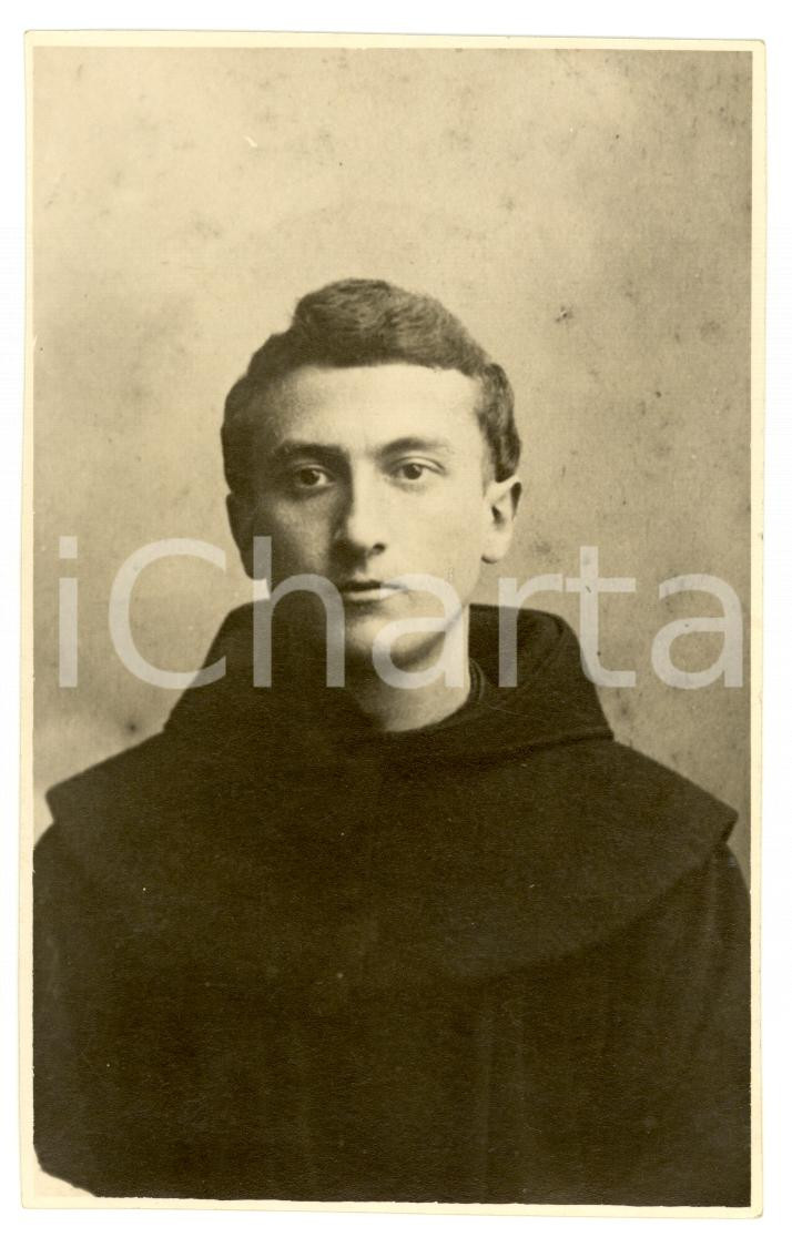 Fotografia d epoca originale 1908 VENEZIA Frate Egidio BARBUJANI in gioventù FOTOGRAFIA RARA 1