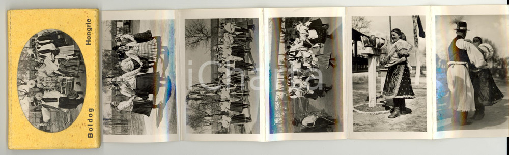 Materiale pubblicitario d’epoca 1940 BOLDOG HUNGARY National costumes 10 PHOTO 1