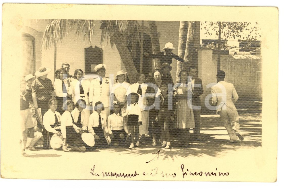 Fotografia d epoca originale 1938 AOI DIRE DAUA Giacomo GARIONI  Scuola coloniale  Foto cartolina 1