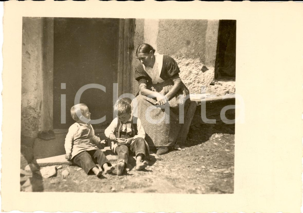 Cartolina originale da collezione 1941 TRENTO Scene di vita in VAL SARENTINO Cartolina FG 1