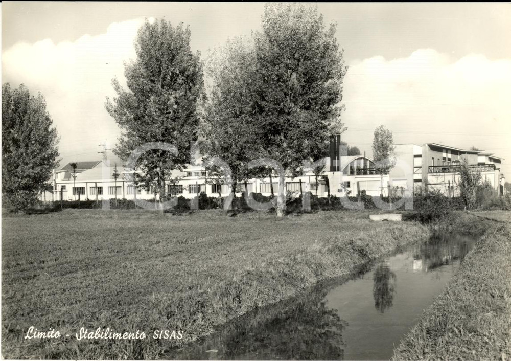 Cartolina originale da collezione 1960 ca LIMITO DI PIOLTELLO Stabilimento SISAS FG NV 1