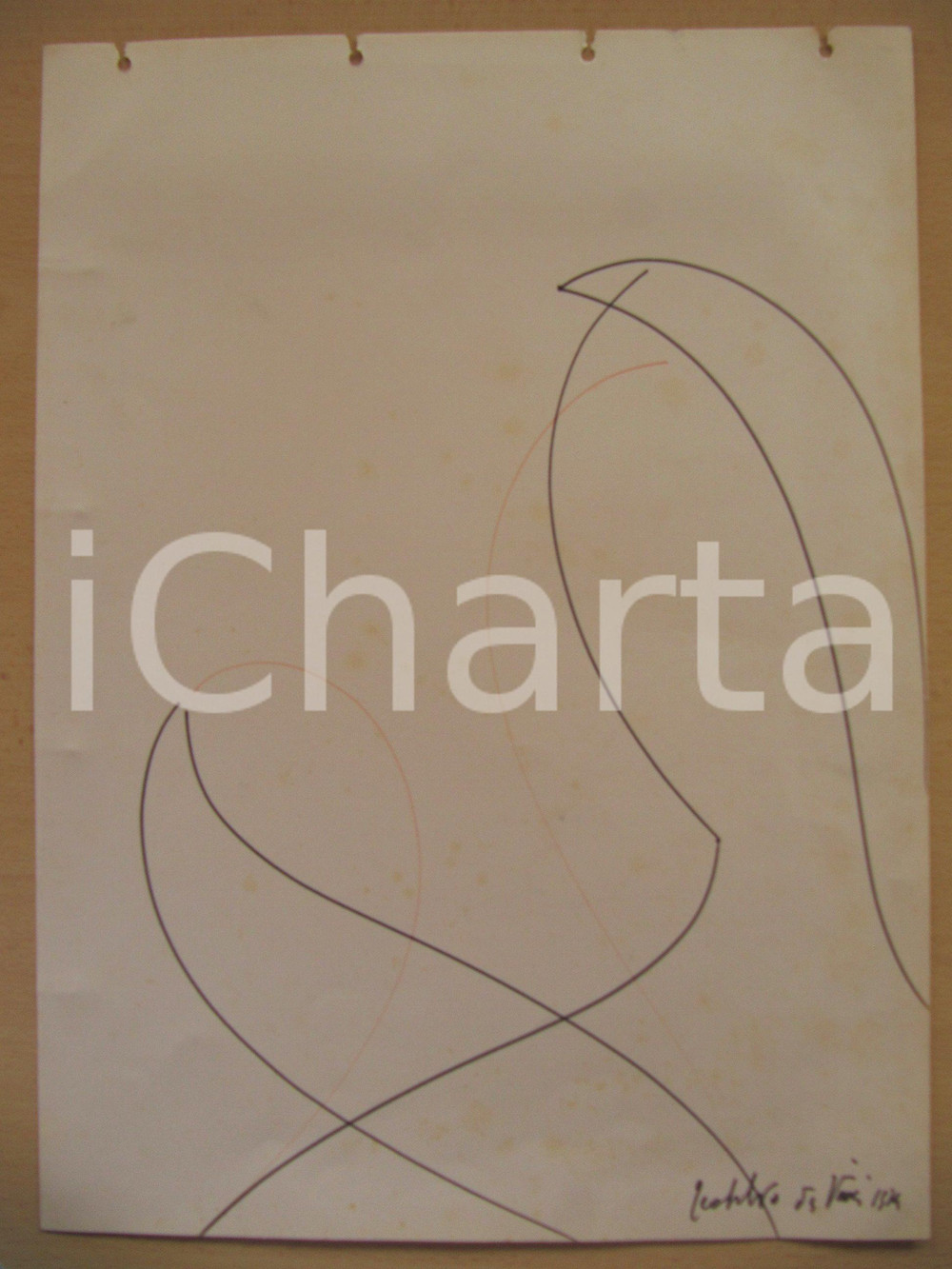 Stampa, bozzetto originale 1974 TEOBALDO DA VINCI Autentico disegno FIRMATO 1