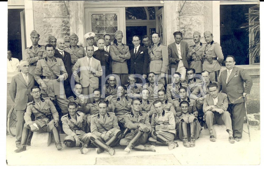 Fotografia d epoca originale 1934 PADOVA Militari 5Â° Reggimento CONTRAEREI AUTOCAMPALE Scuola di tiro Foto 1