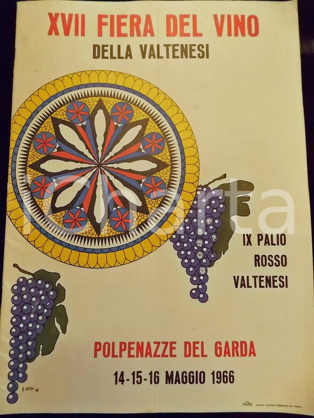 Materiale pubblicitario d’epoca 1966 POLPENAZZE DEL GARDA BS XVII FIERA DEL VINO Rivista pubblicitaria 1