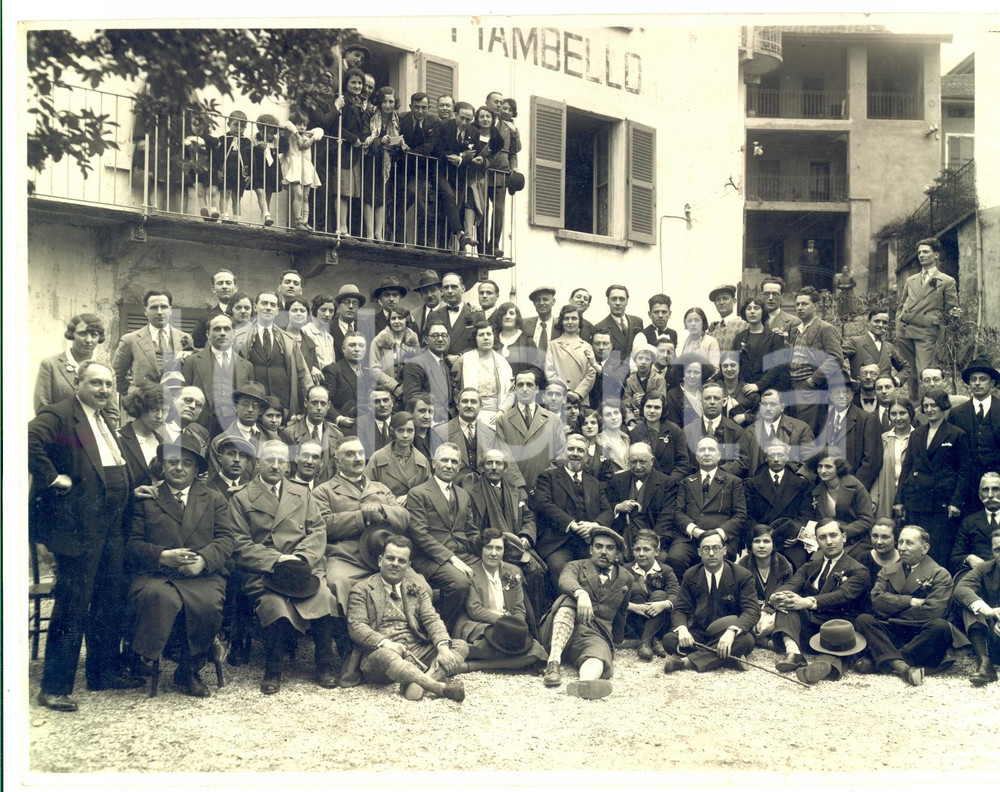 Fotografia d epoca originale 1930 VALGANNA Raduno presso Villaggio Alpino TCI MONTE PIAMBELLO Foto 1 1