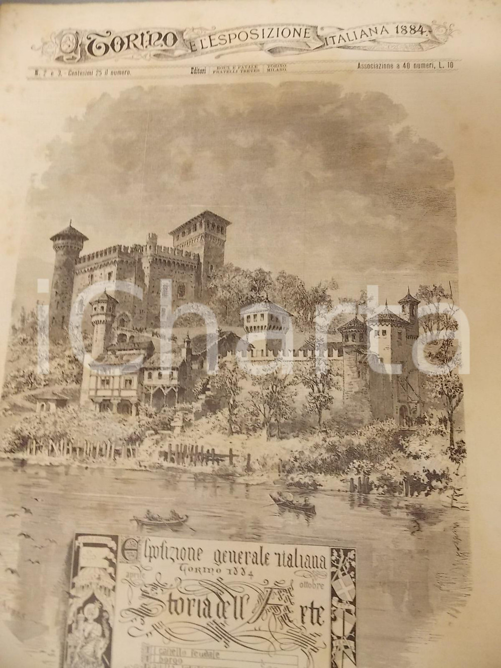 1884 TORINO E L'ESPOSIZIONE ITALIANA n° 2-3 Valentino e BORGO MEDIEVALE *Rivista