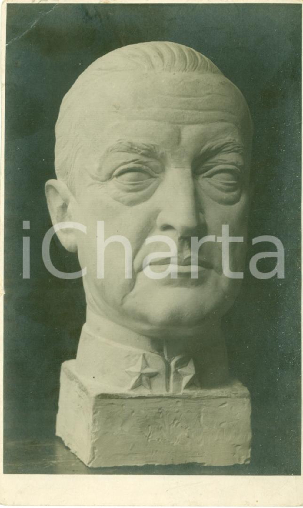 Fotografia d epoca originale 1930 ca III ARMATA Busto al Duca d AOSTA Invitto Fotografia 1