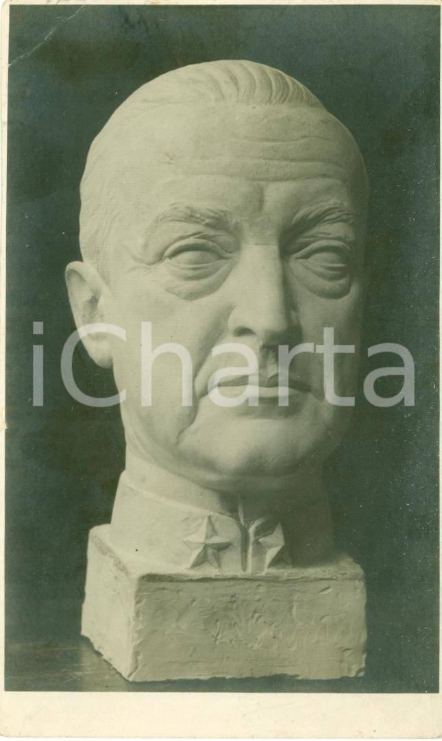 Fotografia d epoca originale 1930 ca III ARMATA Busto al Duca d AOSTA Invitto Fotografia 1