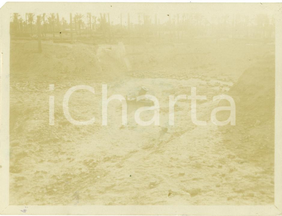 Fotografia d epoca originale 1911 TRIPOLI LIBIA Guerra italoturca Mortaio a Forte HAMEDIE Fotografia 1