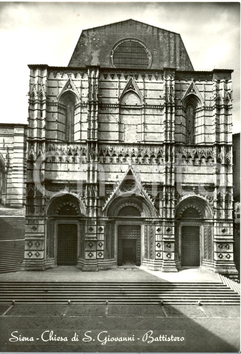 Cartolina originale da collezione 1955 ca SIENA Veduta CHIESA DI SAN GIOVANNI BATTISTA Cartolina postale FG NV 1