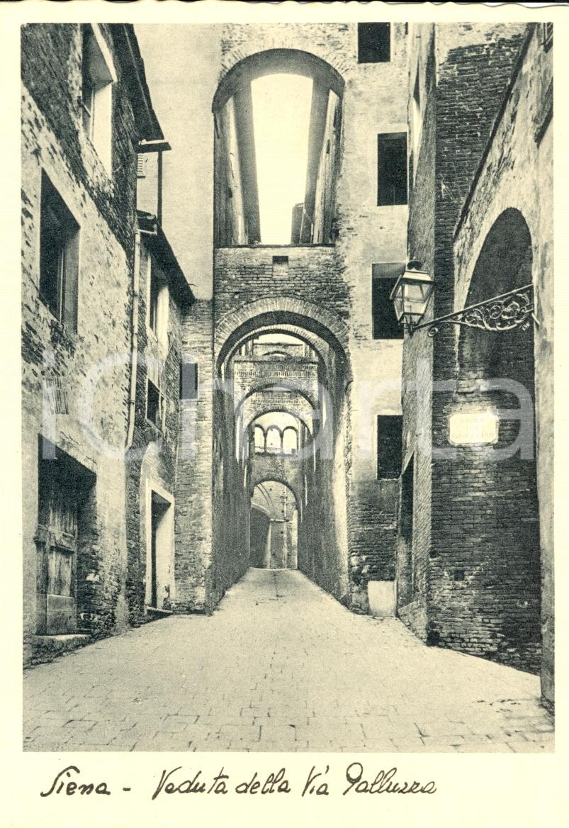 Cartolina originale da collezione 1934 SIENA Veduta della via Galluzza Cartolina postale FG NV 1