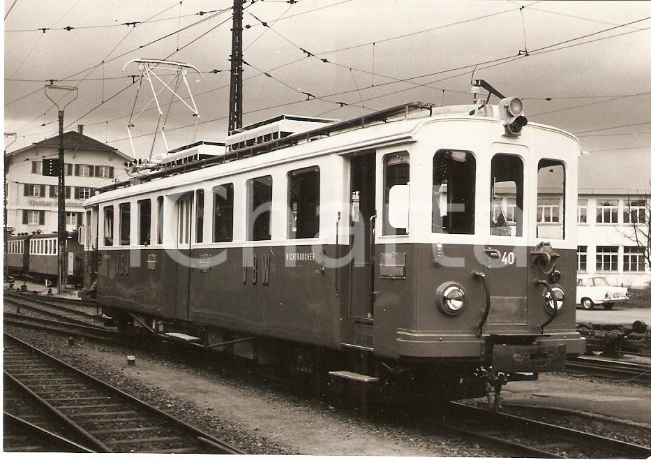 Fotografia d epoca originale 1970 ca SVIZZERA Ferrovia Vereinigte BERN  WORB Bahnen Treno VBW Fotografia 1