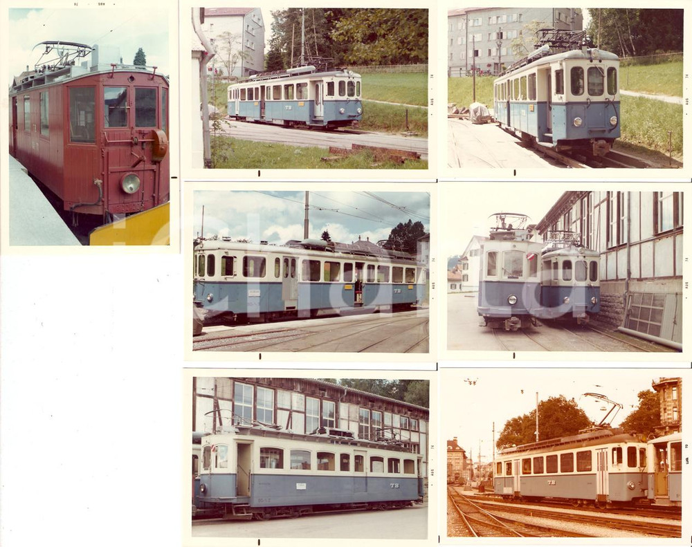 Fotografia d epoca originale 1974 SVIZZERA Ferrovia TROGENERBAHN St. Gallen Speicher Trogen TB Lotto 7 foto 1