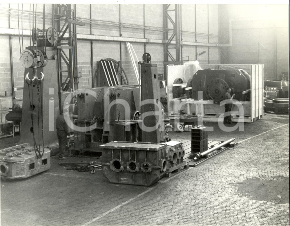Fotografia d epoca originale 1967 RHO MI Ditta Ing. V. FACHINI Alesatrice montante mobile CONTI FOTOGRAFIA 1