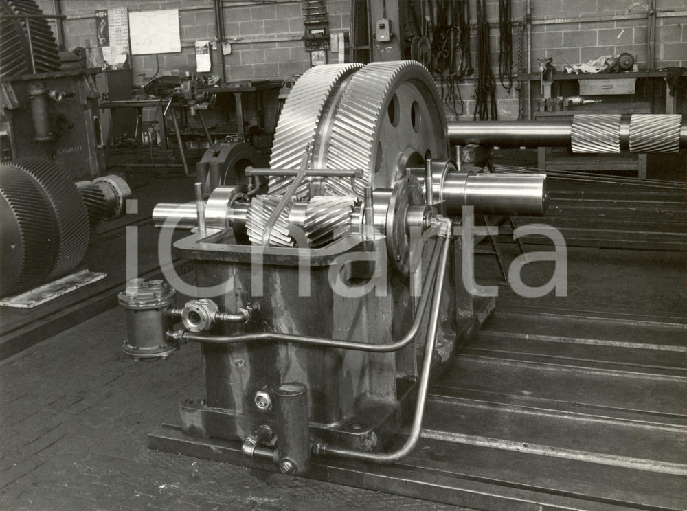 Fotografia d epoca originale 1968 RHO  MILANO Ditta Ing. V.FACHINI  Mulino a palle FOTOGRAFIA 1
