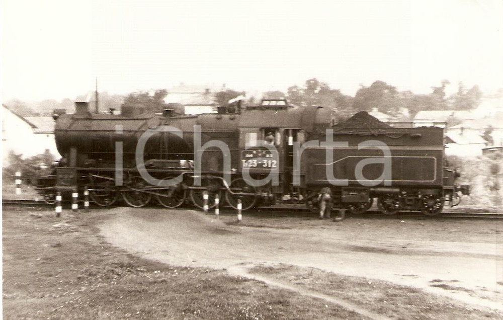 Cartolina originale da collezione 1970 ca PIDWOLOTSCHISK UCRAINA Locomotiva SU Ty23312 Slezak Cartolina FP NV 1