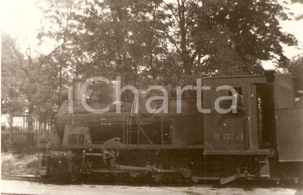 Cartolina originale da collezione 1970 ca WINNYZJA UCRAINA Locomotiva SU 15714 Slezak Animata Cartolina FP NV 1