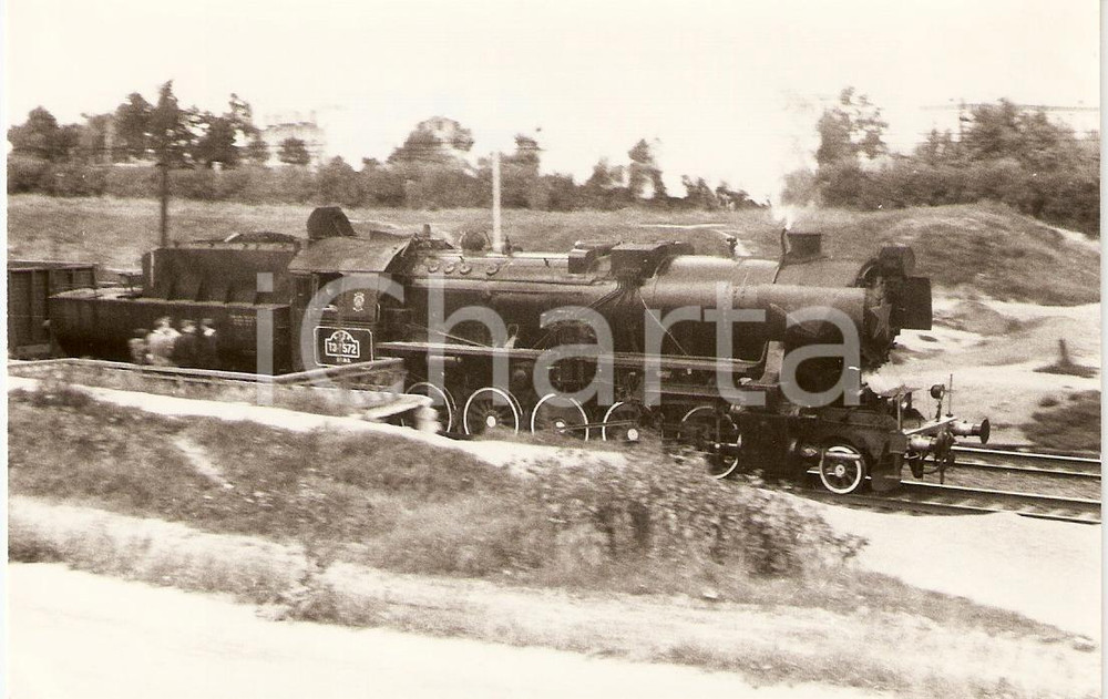 Cartolina originale da collezione 1970 ca MOSCA USSR Locomotiva SU T37572 Verlag Slezak Cartolina animata FP NV 1