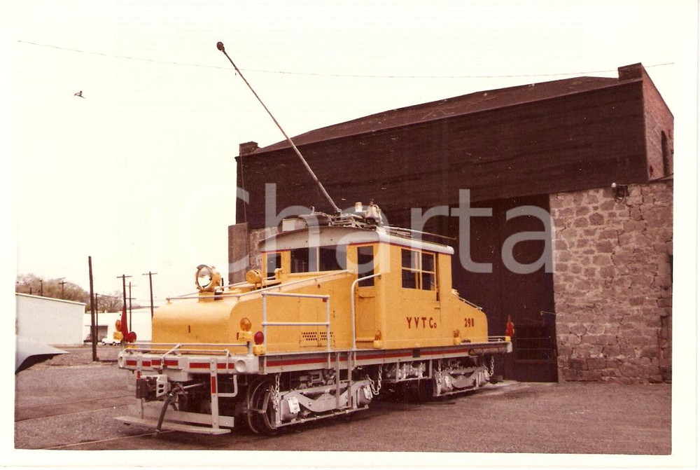 Fotografia d epoca originale 1975 ca USA Ferrovia YAKIMA VALLEY Transportation Steeplecab 298 YVT Fotografia 1