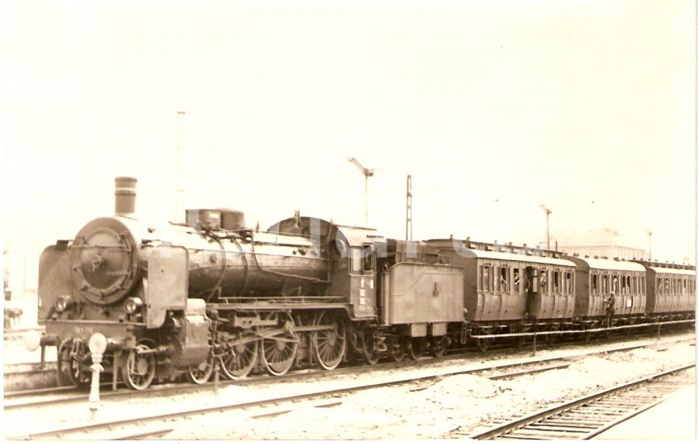 Cartolina originale da collezione 1970 ca USSR ? Treno con passeggeri ai finestrini Cartolina FP NV 1