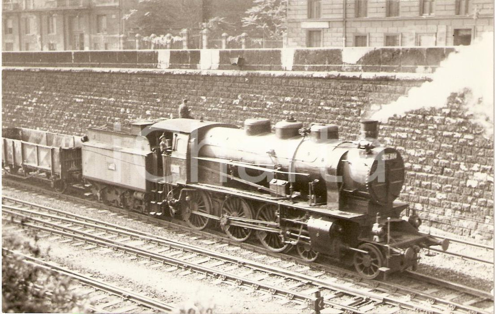 1970 ca BUDAPEST Nyugati pályaudvar Treno MAV 302.604 (ex SÜD 109) *Cartolina FP