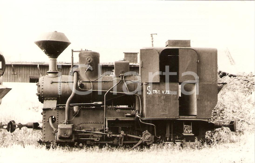 Cartolina originale da collezione 1970 ca UNGHERIA ? Locomotiva a vapore S.1961 v.23 Sammlung GRIEBL Cartolina 1