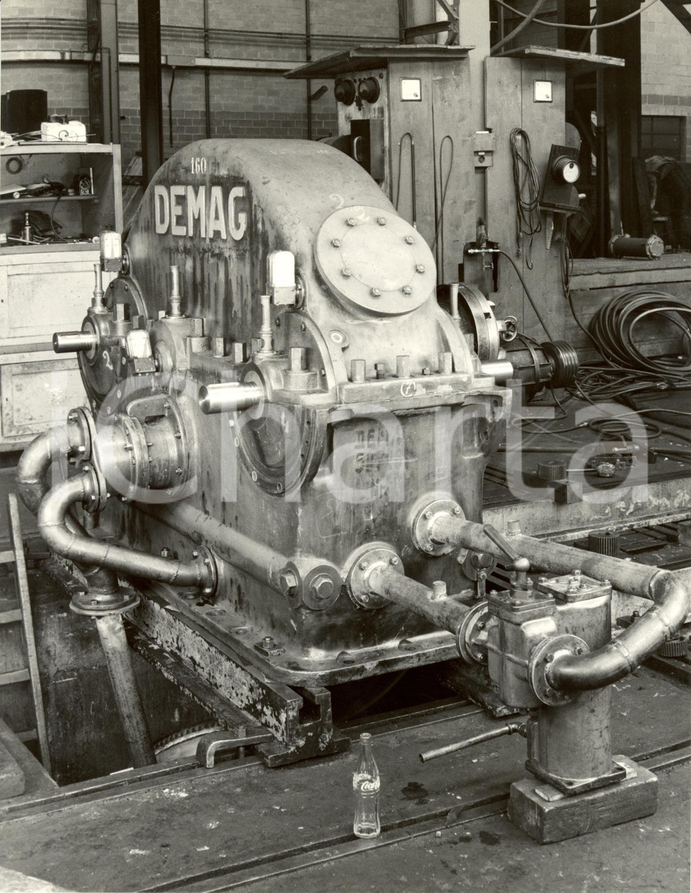 Fotografia d epoca originale 1969 RHO  MILANO Ditta Ing. V.FACHINI  DEMAG Moltiplicatore FOTOGRAFIA 1