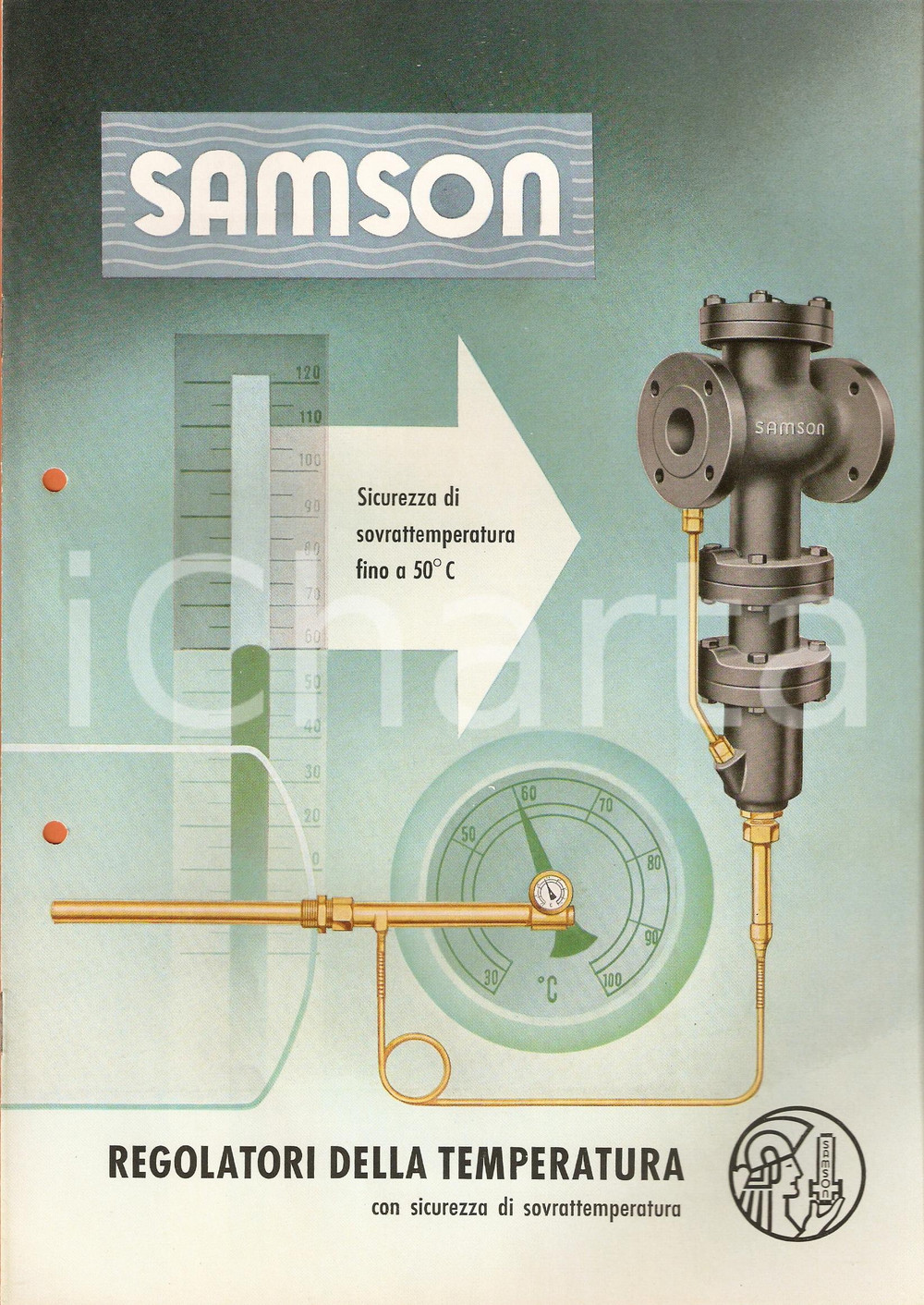 1960 MILANO SAMSON Regolatori temperatura Luigi DE KÜMMERLIN *Listino illustrato