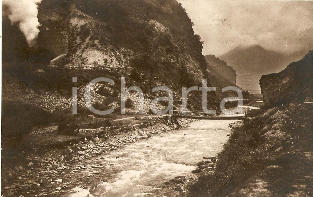 Cartolina originale da collezione 1925 ca BARDONECCHIA TO Panorama con ROCCA TAGLIATA Alta Val di Susa Cartolina 1