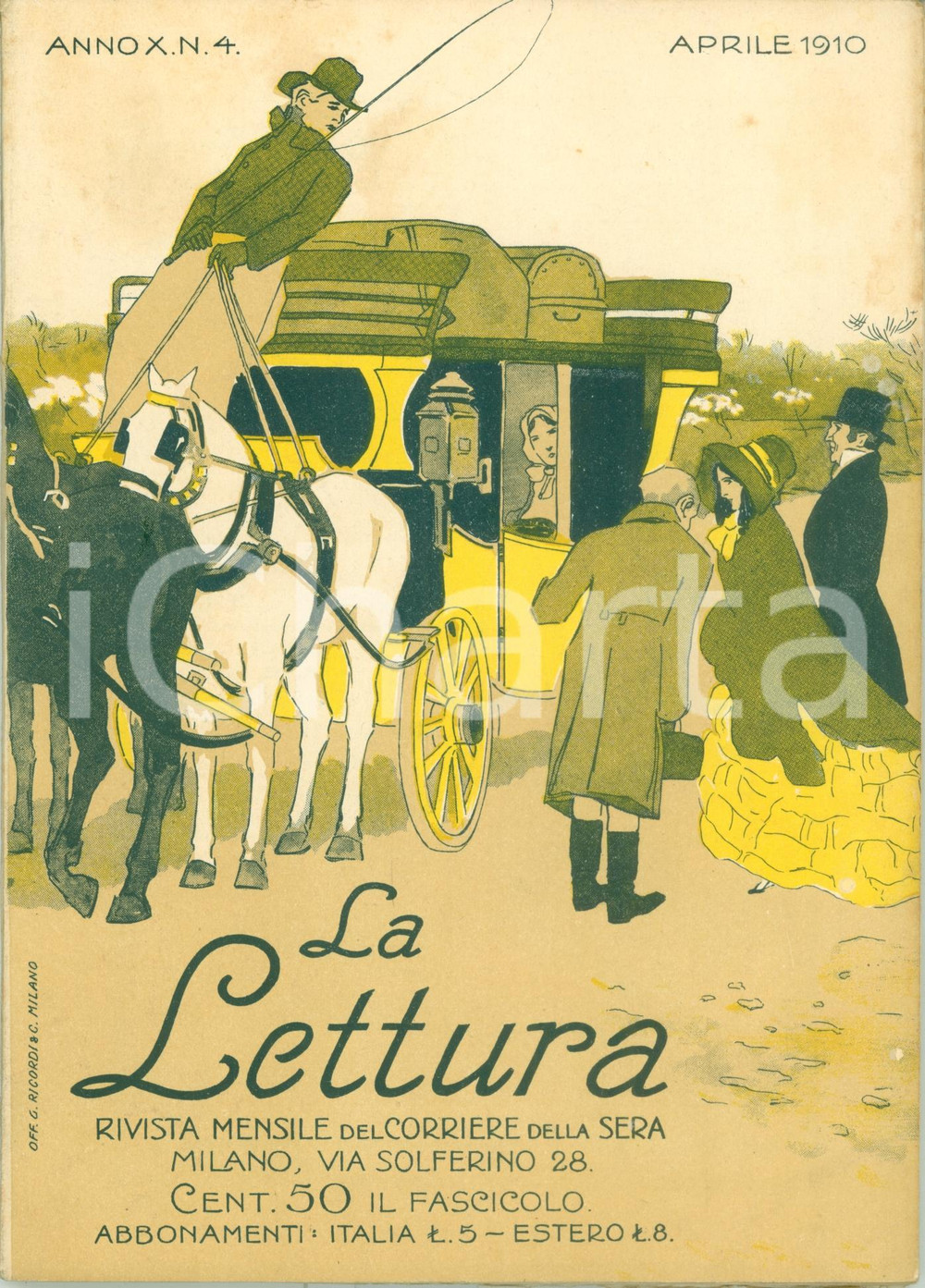Giornale, rivista storica 1910 LA LETTURA Alessandro LUZIO Milione fucili spedizione dei MILLE ILLUSTRATA 1