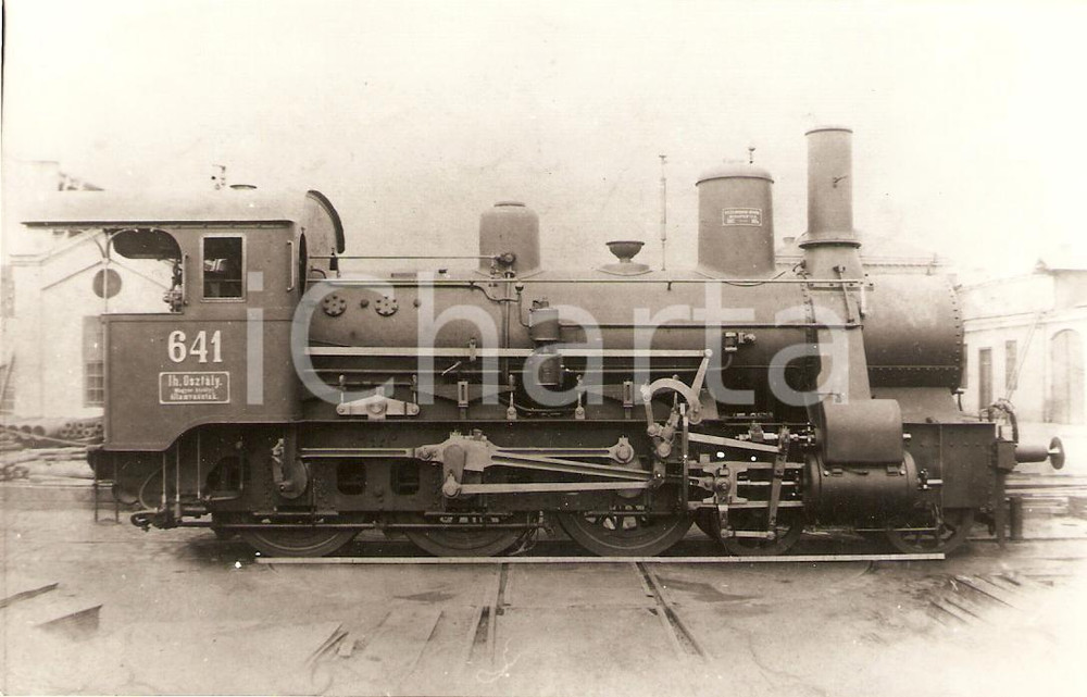 Cartolina originale da collezione 1970 ca UNGHERIA Locomotiva a vapore 641 Sammlung GRIEBL Cartolina FP NV 1