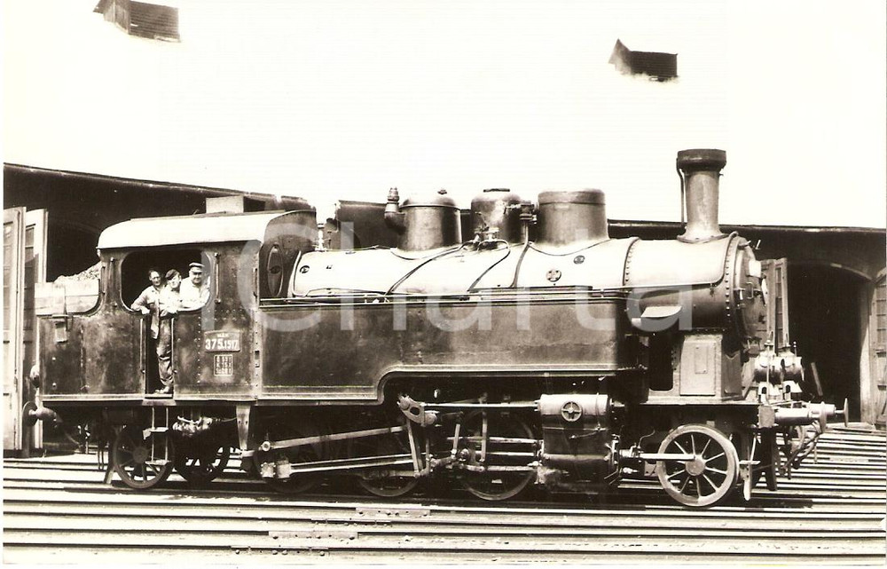 Cartolina originale da collezione 1970 ca UNGHERIA Locomotiva a vapore MAV 375.1517 Sammlung GRIEBL Cartolina FP 1