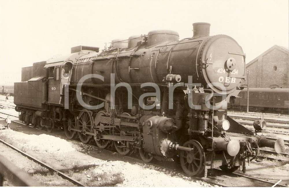 Cartolina originale da collezione 1970 ca AUSTRIA Locomotiva a vapore OBB 424.234 Verlag SLEZAK Cartolina FP NV 1