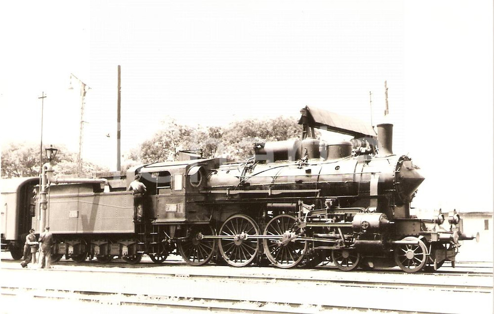 Cartolina originale da collezione 1970 ca UNGHERIA ? Locomotiva a vapore 327.012 Sammlung GRIEBL Foto seriale 1