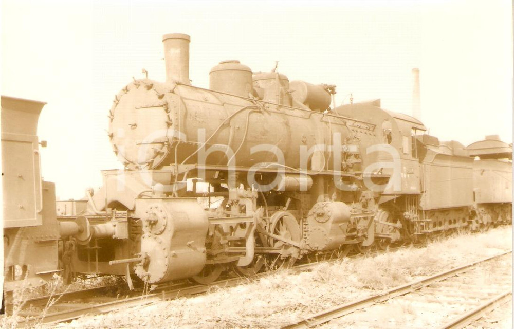 Cartolina originale da collezione 1970 ca UNGHERIA ? Locomotiva a vapore CCCP Sammlung GRIEBL Fotografia seriale 1