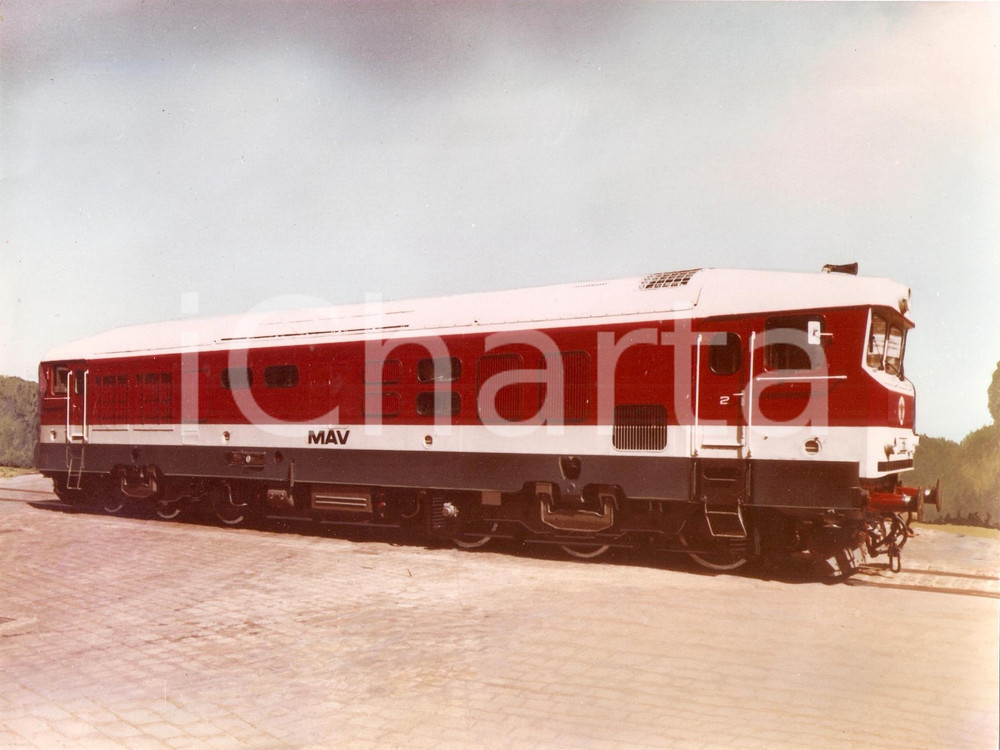 Fotografia d epoca originale 1970 ca UNGHERIA GANZ  MAVAG Locomotiva MAV 1x 18PA4185 Fotografia 1