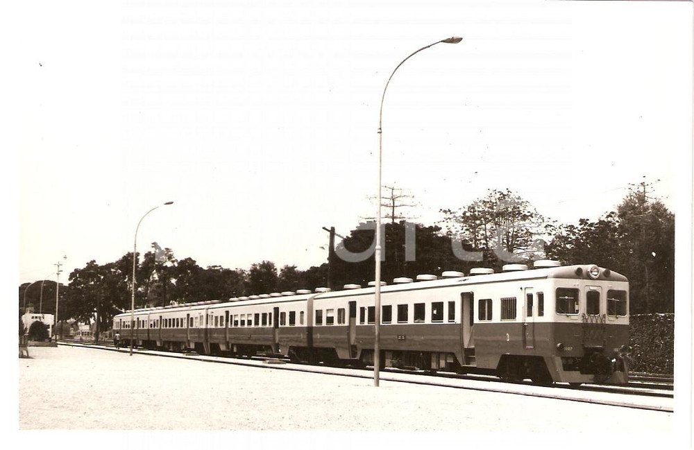 Fotografia d epoca originale 1975 ca THAILAND State Railways SRT Diesel Railcar Fotografia 1