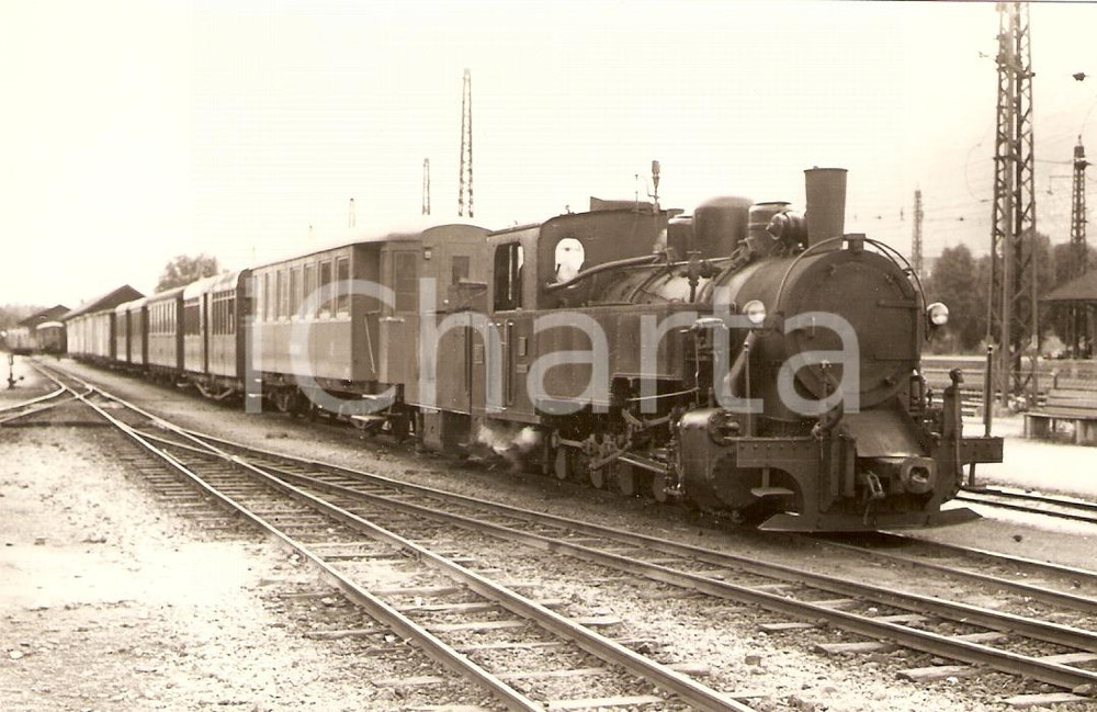 Cartolina originale da collezione 1964 JENBACH AUSTRIA Zillertalbahn ZB Locomotiva 4 rsP SLEZAK Cartolina FP NV 1