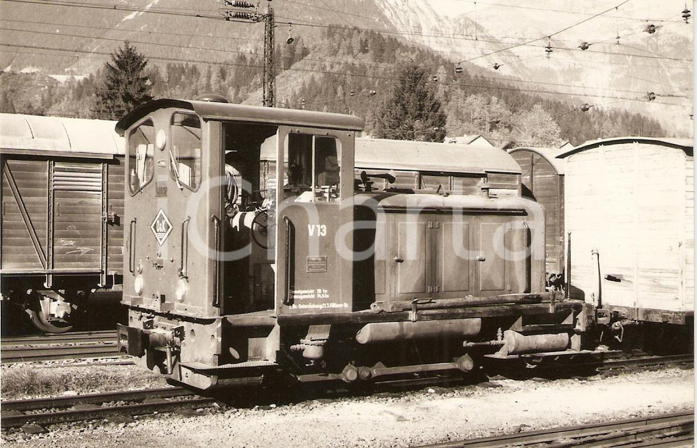 Cartolina originale da collezione 1969 JENBACH AUSTRIA Zillertalbahn ZB Locomotiva V13 Verlag SLEZAK Cartolina 1