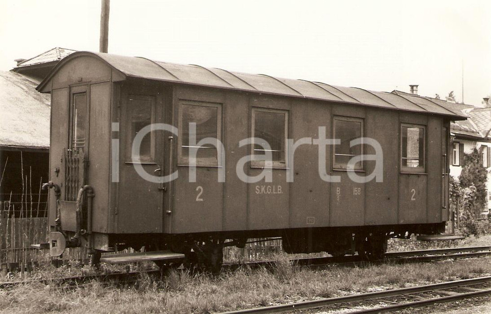 Cartolina originale da collezione 1970 ca BAD ISCHL AUSTRIA Salzkammergut lokalbahn SKGLB Treno B 158 Cartolina 1