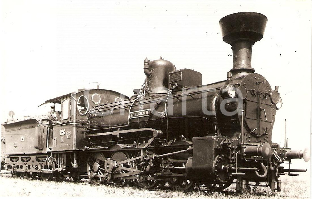 Cartolina originale da collezione 1970 ca AUSTRIA AussigTeplitzer Eisenbahn ATE Locomotiva 126 SLEZAK Cartolina 1